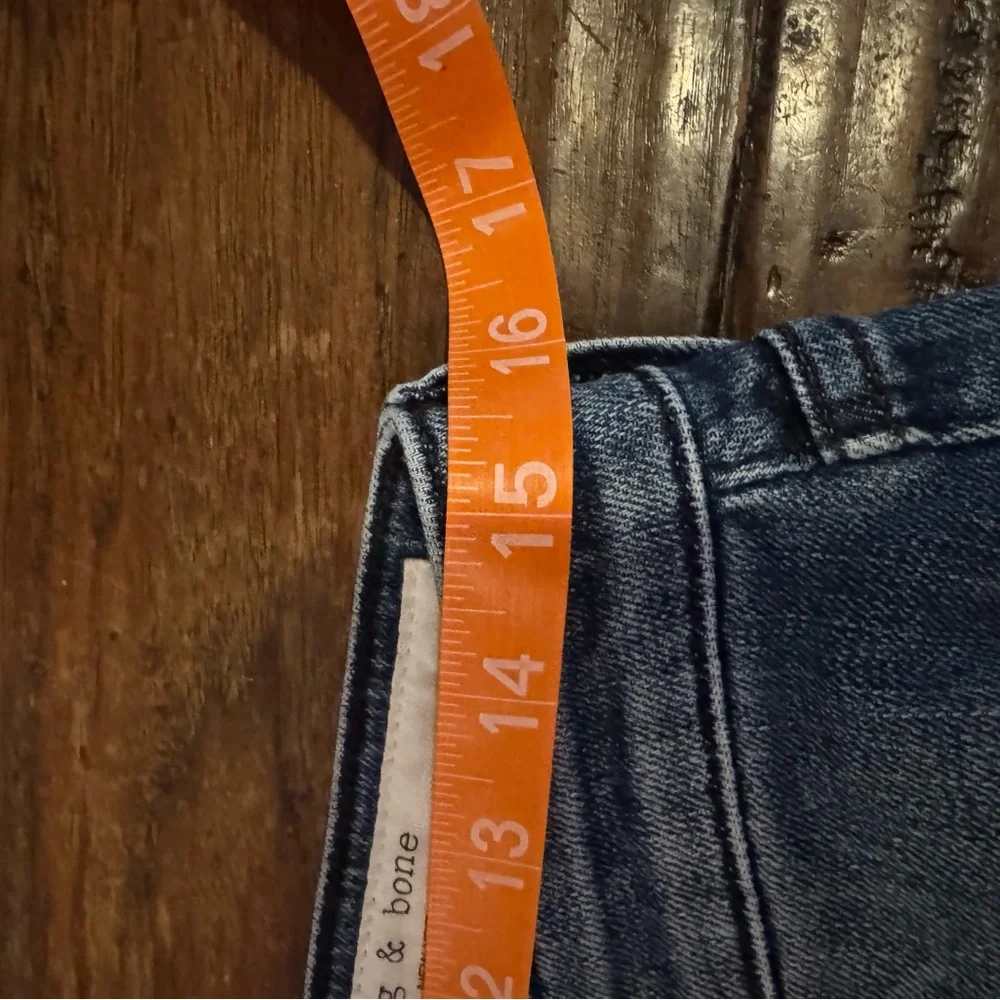 RAG & BONE Dre Low Rise Slim Boyfriend Crop Jeans Size 27 - Picture 6 of 7